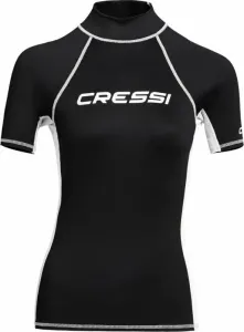 Cressi Rash Guard Lady Short Sleeve Hemd Black/White M