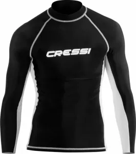 Cressi Rash Guard Man Long Sleeve Hemd Black/White 2XL