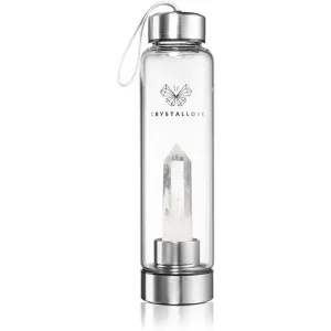 Crystallove Clear Quartz Bottle Wasserflasche 550 ml