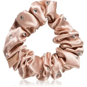Crystallove Crystalized Silk Scrunchie Haargummi aus Seide Farbe Rose Gold 1 St