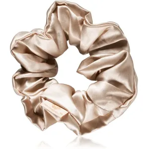 Crystallove Silk Scrunchie Haargummi aus Seide Gold 1 St