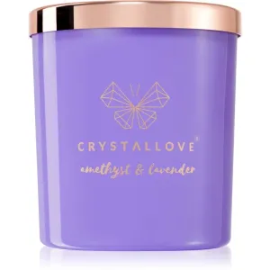 Crystallove Crystalized Scented Candle Amethyst & Lavender Duftkerze 220 g
