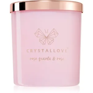 Crystallove Crystalized Scented Candle Rose Quartz & Rose Duftkerze 220 g