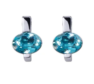 CRYSTalp Modische Ohrringe mit blauem Kristall Simply 42204.AQU.R