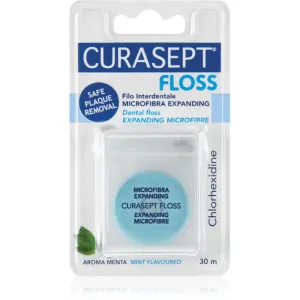 Curasept Dental Floss Expanding Microfibre Spezial-Zahnseide mit antibakteriellem Zusatz Mint 30 m