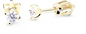 Cutie Diamonds Minimalistische Ohrstecker aus Gelbgold mit Brillanten -30-00-X-1