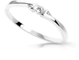 Cutie Diamonds Minimalistischer Ring aus Weißgold mit Brillanten DZ6714-3053-00-X-2 48 mm