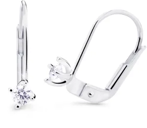 Cutie Diamonds Zarte baumelnde Ohrringe aus Weißgold mit Brillanten -55-00-X-2 #415980
