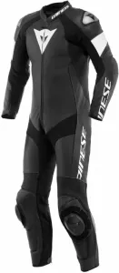 Dainese Tosa Leather 1Pc Suit Perf. Black/Black/White 44 Einteiler Motorradkombis