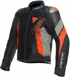 Dainese Super Rider 2 Absoluteshell™ Jacket Black/Dark Full Gray/Fluo Red 48 Textiljacke