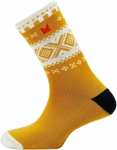 Dale of Norway Cortina Socks Knee High Mustard/Off White/Dark Charcoal S Socken