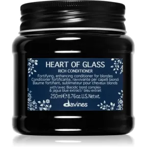 Davines Heart Of Glass Rich Conditioner kräftigender Conditioner für blondes Haar 250 ml