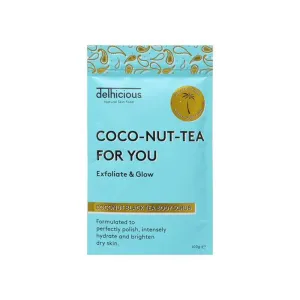 Delhicious Körperpeeling Coco-Nut-Tea For You (Coconut Black Tea Body Scrub) 100 g