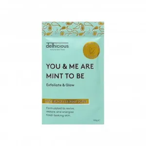Delhicious Körperpeeling You & Me Are Mint To Be (Mint Black Tea Body Scrub) 100 g