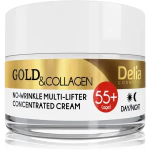 Delia Cosmetics Gold & Collagen 55+ Anti-Faltencreme mit Lifting-Effekt 50 ml #311220