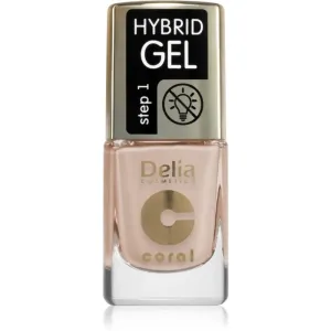 Delia Cosmetics Coral Hybrid Gel Gel-Lack für Fingernägel - keine UV/LED Lampe erforderlich Farbton 112 11 ml