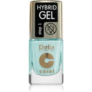 Delia Cosmetics Coral Hybrid Gel Gel-Lack für Fingernägel - keine UV/LED Lampe erforderlich Farbton 114 11 ml