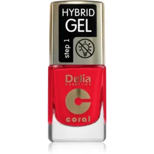 Delia Cosmetics Coral Hybrid Gel Gel-Lack für Fingernägel - keine UV/LED Lampe erforderlich Farbton 119 11 ml
