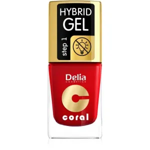 Delia Cosmetics Coral Nail Enamel Hybrid Gel Gel-Nagellack Farbton 01 11 ml