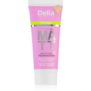 Delia Cosmetics It's Real Matt mattierendes Foundation Farbton 103 Warm Beige 30 ml