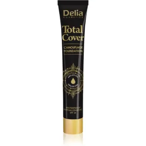 Delia Cosmetics Total Cover Wasserbeständiges Foundation SPF 20 Farbton 52 Ivory 25 g