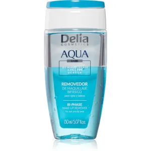 Delia Cosmetics Aqua 2-Phasen Abschminkwasser Für Lippen und Augenumgebung 150 ml