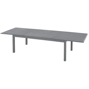 Gartentisch aus Aluminium CATANIA 160 / 254x100 cm (anthrazit)