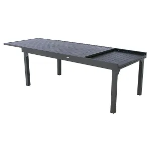 Gartentisch aus Aluminium VALENCIA 200/320 cm (anthrazit)
