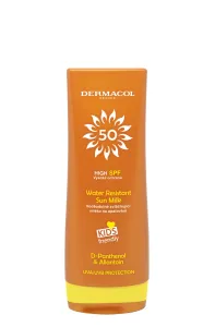 Dermacol Sun Water Resistant schützende Bräunungsmilch mit SPF 50 für die ganze Familie wasserfest 200 ml