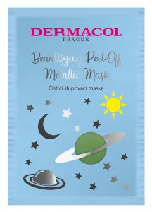 Dermacol Beautifying Peel-Off Metallic Mask Peel-Off-Maske für die Tiefenreinigung 15 ml