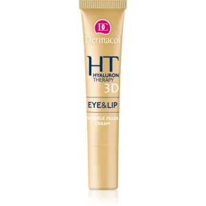 Dermacol Hyaluron Therapy 3D Eye & Lip Cream revitalisierendes Serum zur Erneuerung der Hautdichte rund um Augen und Lippen 15 ml