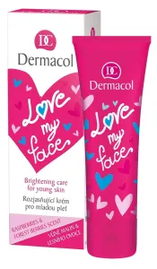 Dermacol Regenerierende und aufhellende Creme für junge Haut mit dem Duft von Himbeeren und Waldfrüchten Love My Face (Brightening Cream) 50 ml
