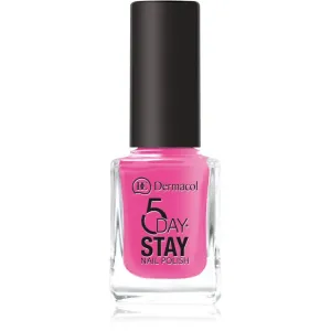 Dermacol 5 Day Stay langanhaltender Nagellack Farbton 35 Pink Ride 11 ml