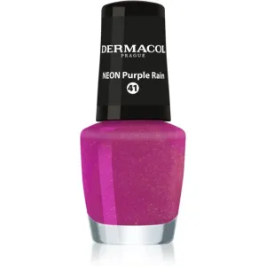 Dermacol Neon neonfarbener Nagellack Farbton 41 Purple Rain 5 ml
