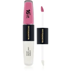 Dermacol 16H Lip Colour langlebiger, glänzender Lippenstift Farbton 11 2x4 ml
