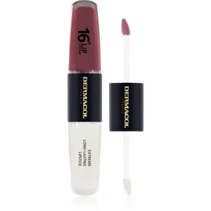Dermacol 16H Lip Colour langlebiger, glänzender Lippenstift Farbton 12 2x4 ml