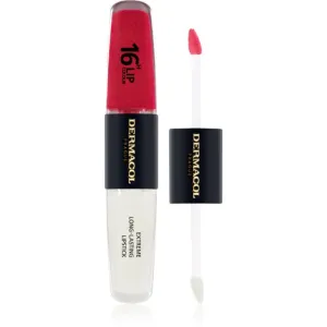 Dermacol 16H Lip Colour langlebiger, glänzender Lippenstift Farbton 20 2x4 ml