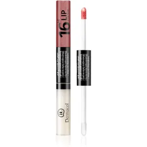 Dermacol 16H Lip Colour zweiphasige, langanhaltende Farbe und Gloss für die Lippen Farbton 05 4.8 g