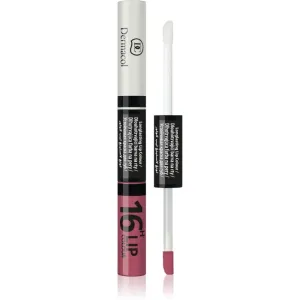 Dermacol 16H Lip Colour zweiphasige, langanhaltende Farbe und Gloss für die Lippen Farbton č.28 4.8 g