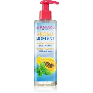 Dermacol Flüssige Handseife Papaya und Minze Aroma Moment (Tropical Liquid Soap) 250 ml