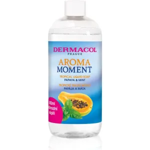 Dermacol Nachfüllung für die flüssige Handseife Papaya und Mint Aroma Moment (Tropical Liquid Soap) 500 ml