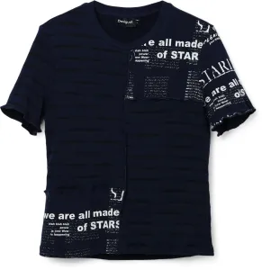 Desigual Damen T-Shirt Lou Slim Fit 24SWTKA85001 M