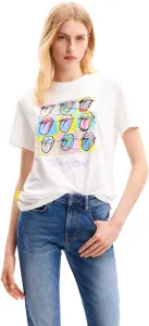 Desigual Damen T-Shirt Rollings Regular Fit 24SWTK491000 XL