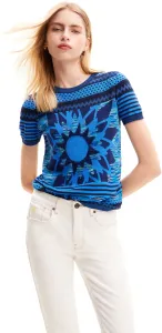 Desigual Damen T-Shirt Sun Blue Regular Fit 24SWTK745010 L