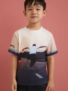 Desigual Kiwi Kinder  T‑Shirt Rosa
