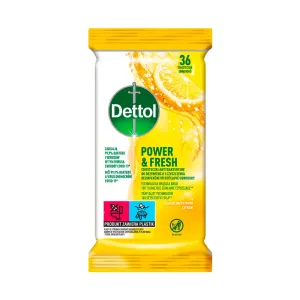 Dettol Antibakterielle Tücher für Oberflächen Lemon and Lime 36 Stk