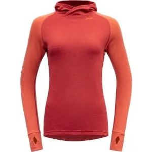 Devold EXPEDITION HOODIE Damen Sweatshirt, rot, größe L