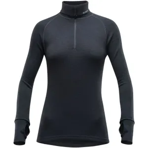 Devold EXPEDITION WOMAN ZIP NECK Damen Funktionsshirt, schwarz, größe M
