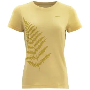 Devold BREGNE MERINO 150 TEE Damen T-Shirt, gelb, größe L