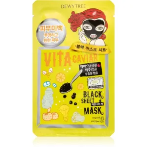 Dewytree Black Mask Vita Caviar Feuchtigkeitsspendende Tuchmaske 30 g